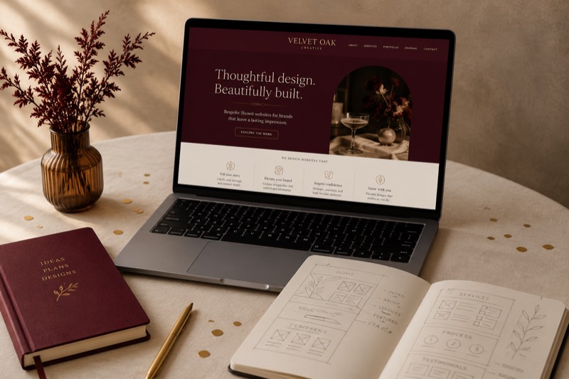 Custom-built website, not a template